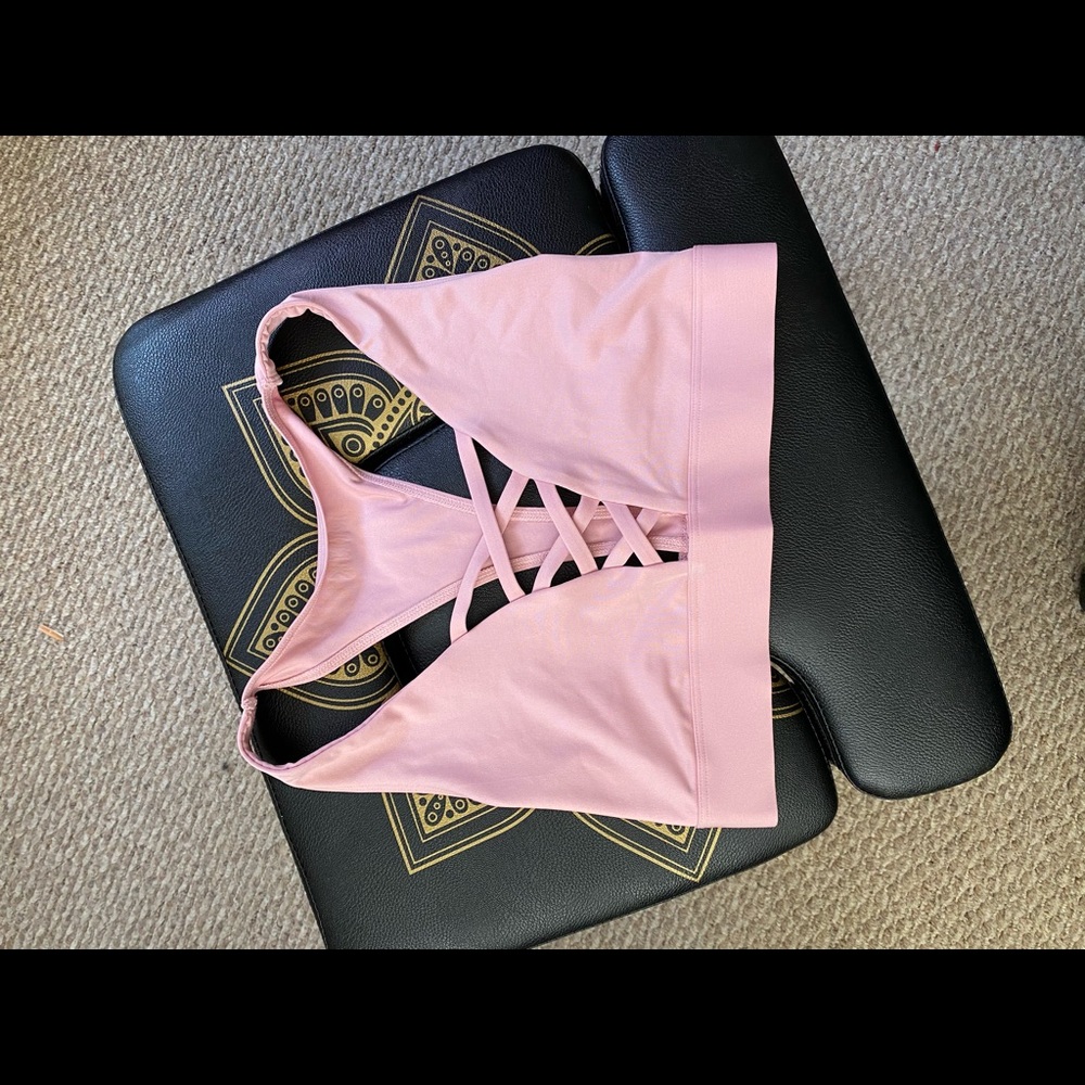 NWOT PINK sports bra